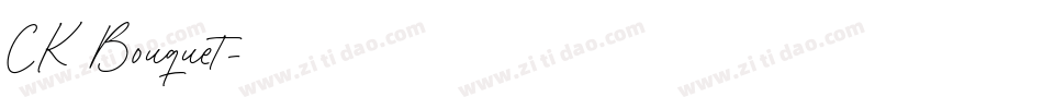 CK Bouquet字体转换